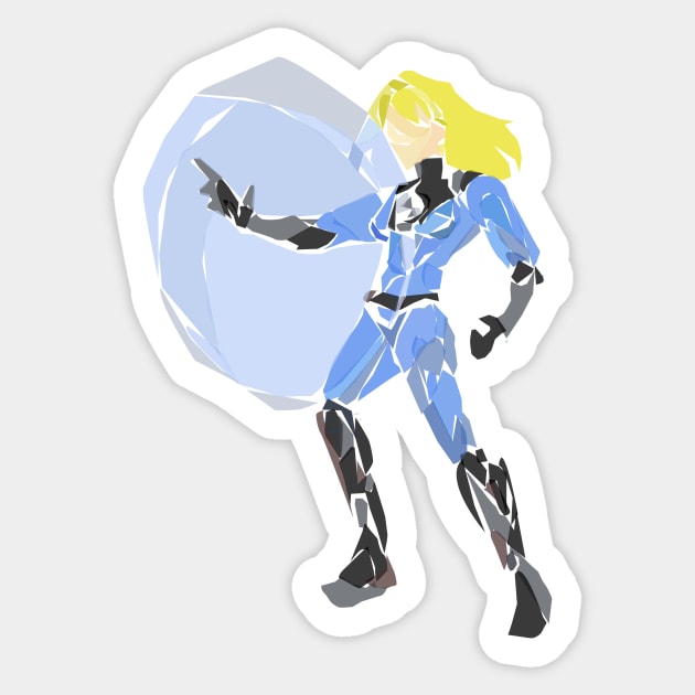 Invisible woman Sticker by Newtegan